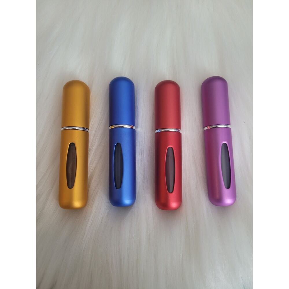 Four Refillable Portable Mini Travel 5ml Perfume Spray‎ Scent Bottles-New
